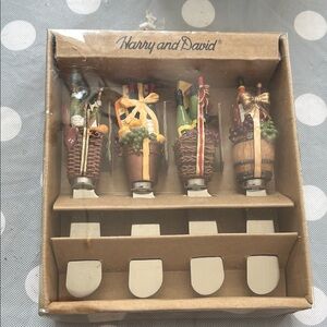 Harry and David Wine-Themed Cheese Spreaders Set